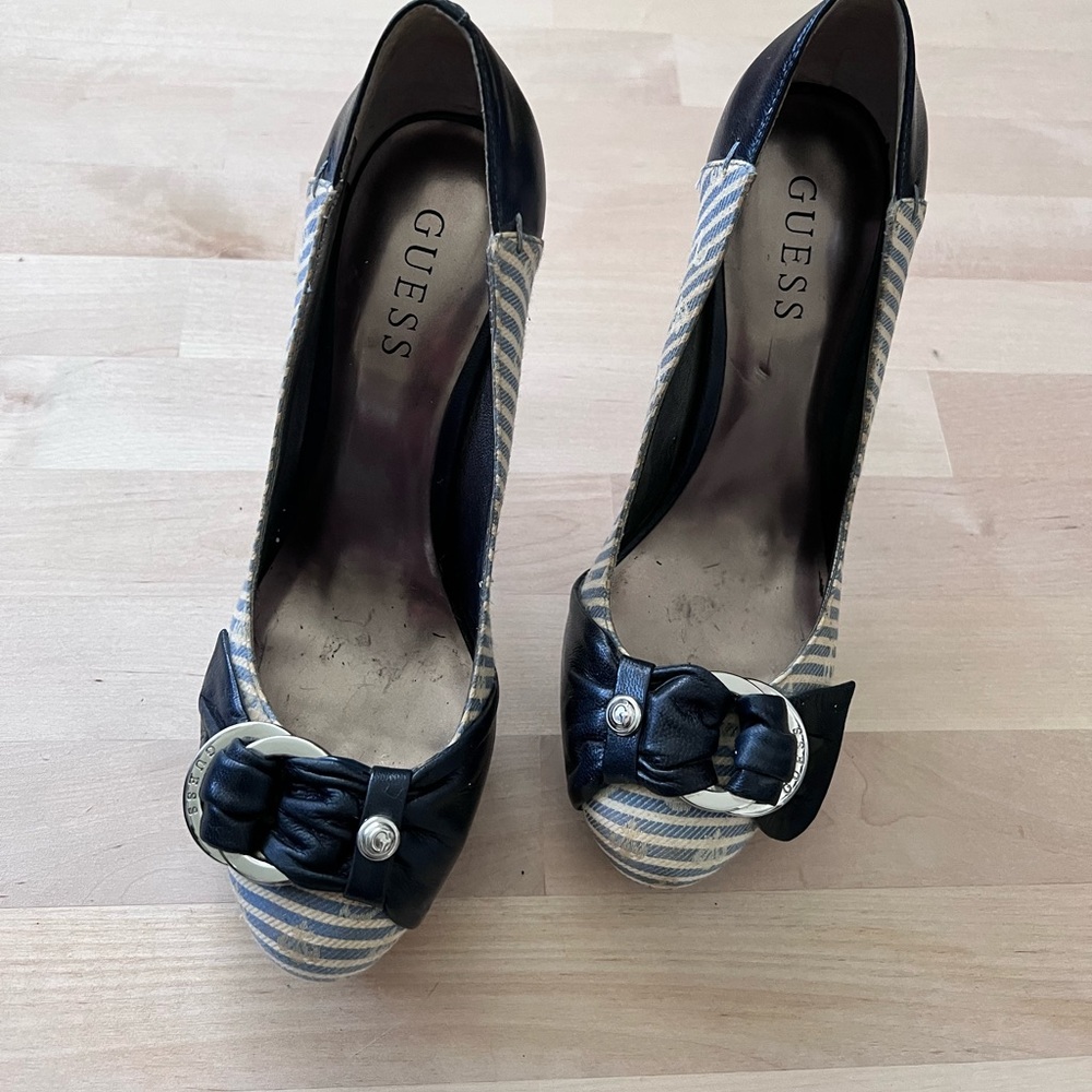 Vintage Guess 6.5 Sailor Style Heels.